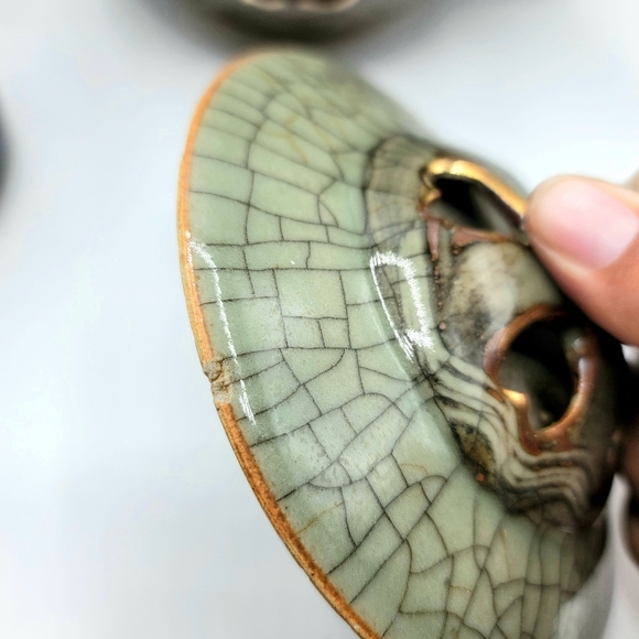 Somayaki Obori Japanese Teapot and Tumblers - Picture 6 of 8